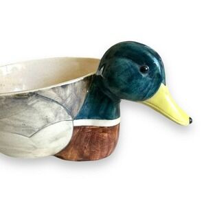 Original 1984 Deborah Pauling MALLARD (duck)‎ Signed Bowl
